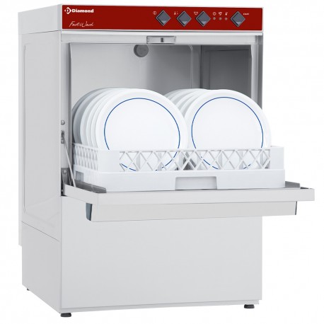 Lave-vaisselle panier 500x500mm + pompe vidange (230/1N) | DC502/6M-PS - Diamond