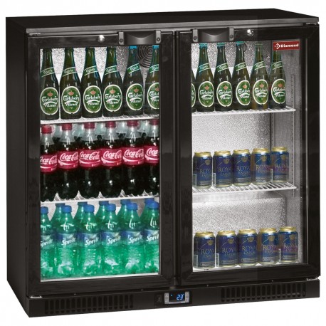 Refroidisseur de bouteilles ventilé, "Back Bar"  2 portes battantes | TAB2/D-N6 - Diamond