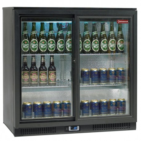 Refroidisseur de bouteilles, 2 portes coulissantes | TABS2/D-N6 - Diamond