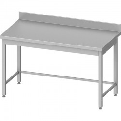 Table inox adossée P600mm