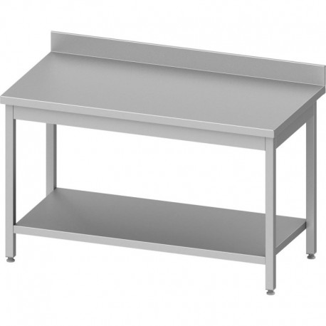 Table inox adossée profondeur 600 mm | 950046060 - Gredil