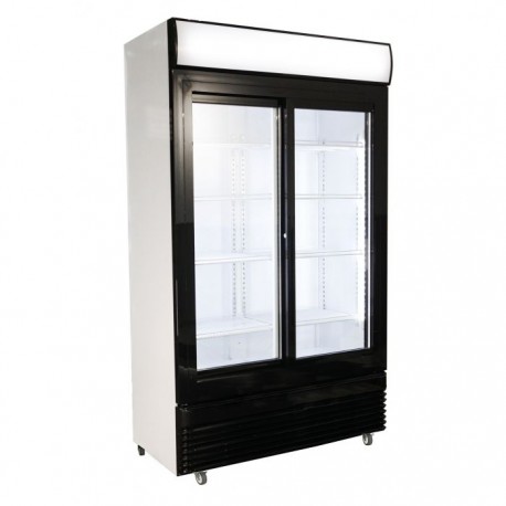 Armoire réfrigérée 2 portes coulissantes vitrées 750 litres | ARC1395