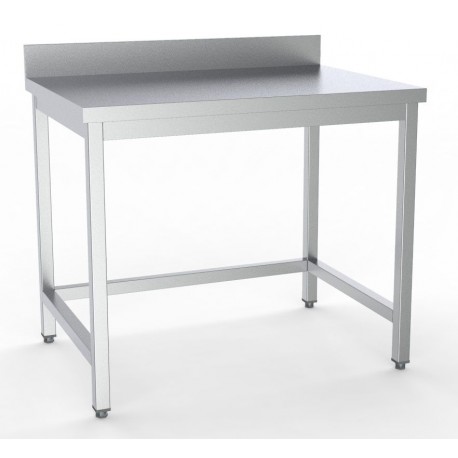Table inox adossée profondeur 600 mm | 7333.0034 - CombiSteel