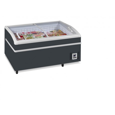 Réfrigérateur / congélateur de supermarché gris | SHALLOW 150 A-CF - Tefcold