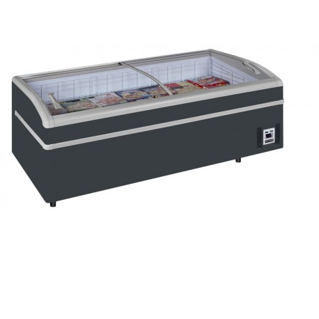Réfrigérateur / congélateur de supermarché gris | SHALLOW 200A-CF - Tefcold